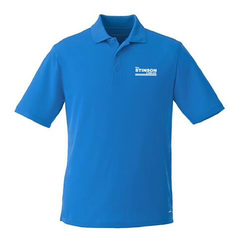 Men's Solid Blue Polo